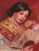Pierre-Auguste Renoir Junges Madchen mit Facher France oil painting artist